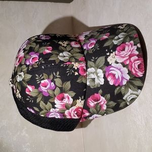 NEW Women's Floral Adjustable Floral Canvass & Mesh Ballcap